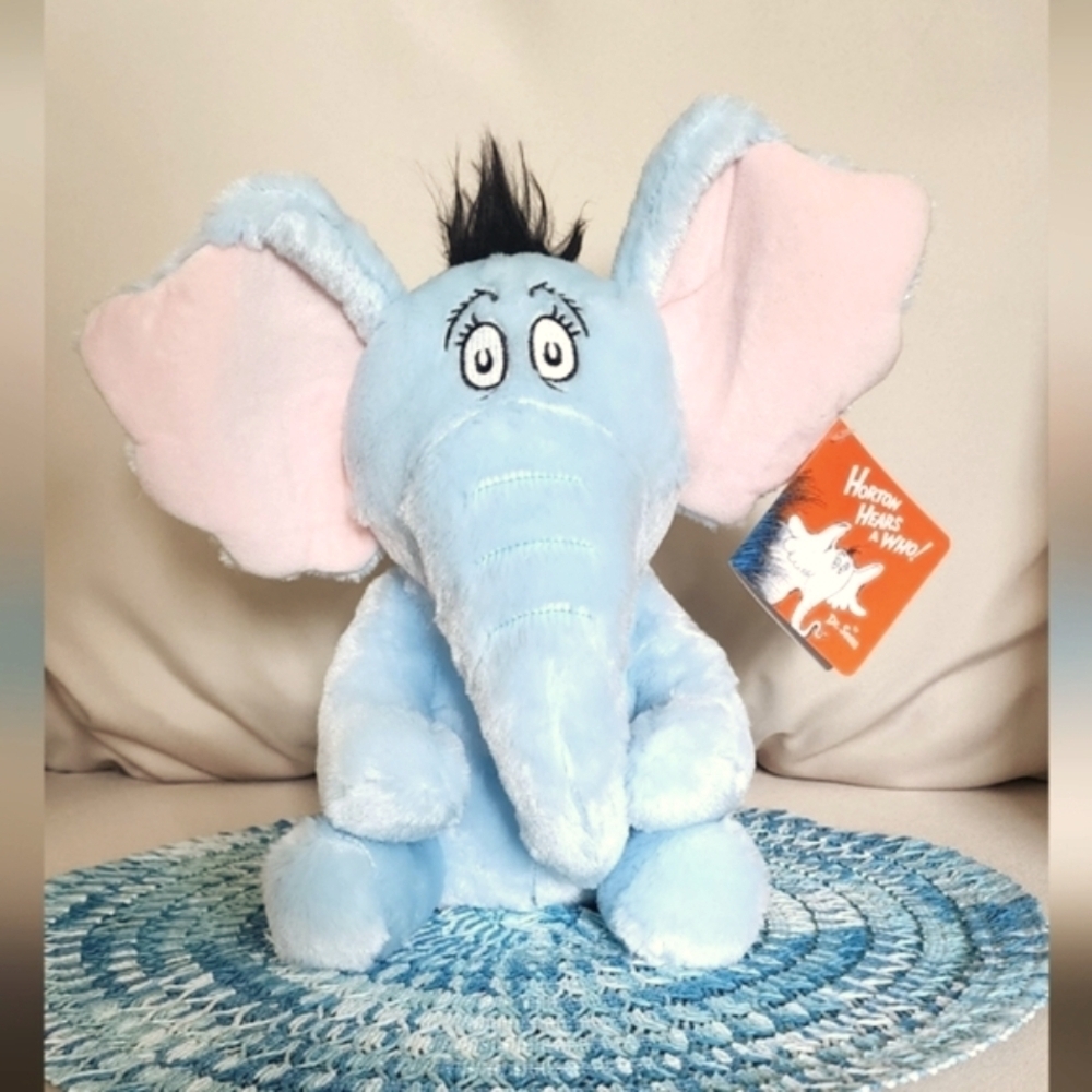 Horton Hears A Who Dr Seuss Elephant Stuffed Cozy 10 Inches Ages 3 & Up (NWT) - Picture 1 of 9